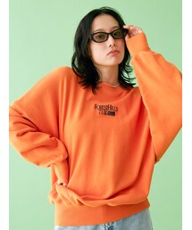 Ungrid | 【WEB限定】刺繍ロゴルーズスウェット(スウェット)