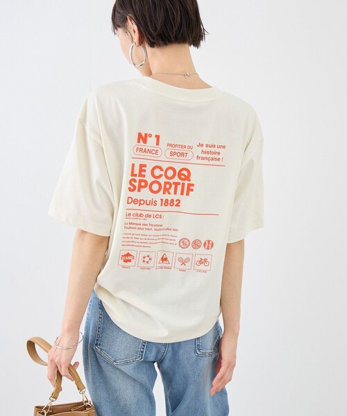 ROPE' PICNIC(ロペピクニック)の「【le coq sportif/ルコックスポルティフ】バックプリント半袖Tシャツ(Tシャツ/カットソー・レディース・ブラック/ホワイト/イエロー・M)」の15枚目の写真