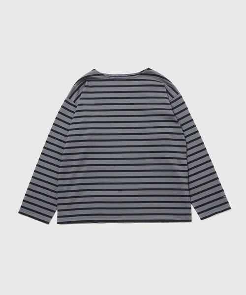 ADAM ET ROPE'(アダムエロペ)の「《別注》【Le Minor/ルミノア】 L/S SIGNATURE BASQUE(Tシャツ/カットソー・メンズ・ライトグレー/ダークブラウン/ダークブラウン系/ブラウン・L/M/S)」の3枚目の写真