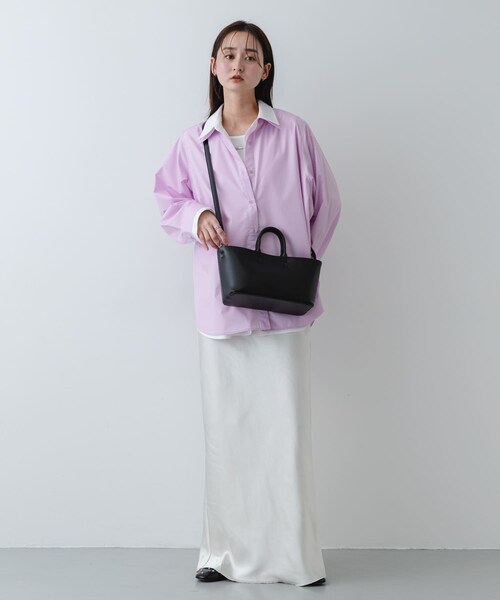 SENSE OF PLACE by URBAN RESEARCH(センスオブプレイスバイアーバンリサーチ)の「ボックストートバッグ(トートバッグ・レディース・IVORY/BLACK/L.BLUE・One)」の19枚目の写真