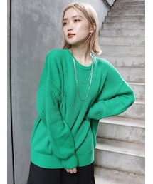 MURUA | バルキーコットンオーバーニット(ニット/セーター)