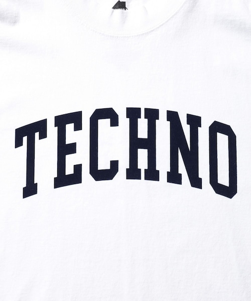 ADAM ET ROPE'（アダムエロペ）の「【ISNESS MUSIC/イズネス ミュージック】TECHNO T-SHIRT FL（Tシャツ/カットソー・メンズ・ブラック系/ホワイト・L/M）」の8枚目の写真