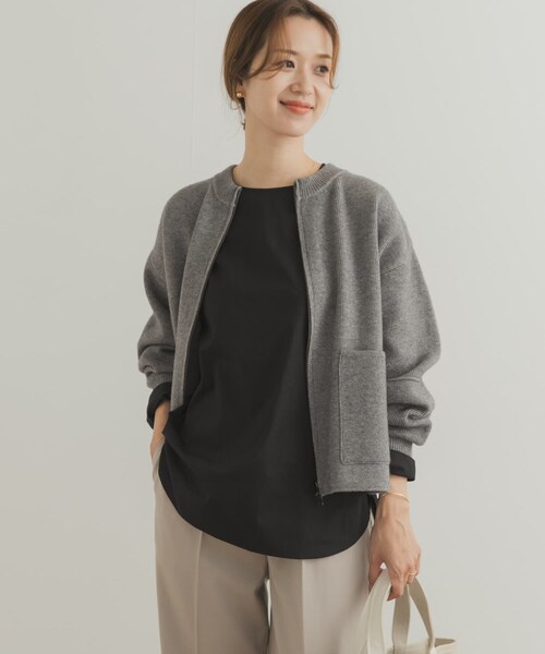 URBAN RESEARCH DOORS(アーバンリサーチドアーズ)の「『UR TECH』クルーネックプルオーバーシャツ(シャツ/ブラウス・レディース・OFF WHITE/BLACK・M)」の12枚目の写真