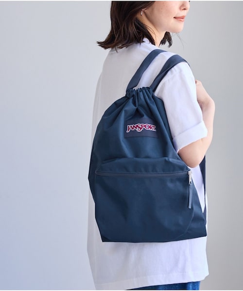 ROPE' PICNIC(ロペピクニック)の「【JANSPORT/ジャンスポーツ】DRAW SACK(バックパック/リュック・レディース・ブラック/ネイビー・F)」の7枚目の写真