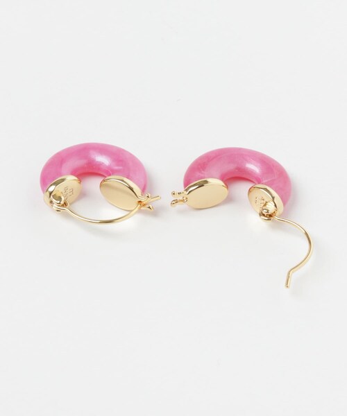 URBAN RESEARCH(アーバンリサーチ)の「ANNI LU Petit Swell Hoop(ピアス(両耳用)・レディース・Pink Lotus・-)」の4枚目の写真