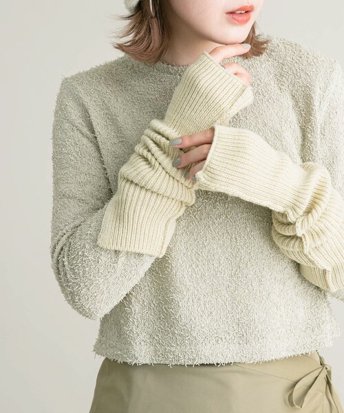 KBF（ケイビーエフ）の「スリットリブアームウォーマー（ベルト・レディース・BEIGE/CHARCOAL/CAMEL・one）」の22枚目の写真