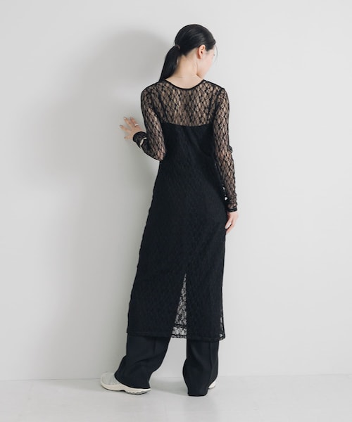 URBAN RESEARCH（アーバンリサーチ）の「ストレッチレースカットワンピース（ワンピース・レディース・OFF/BLACK・FREE）」の21枚目の写真
