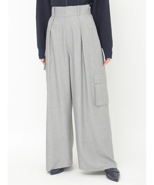 CALNAMUR（カルナムール）の「カーゴデザインパンツ（その他パンツ・レディース・グレー/イエロー・F）」の2枚目の写真