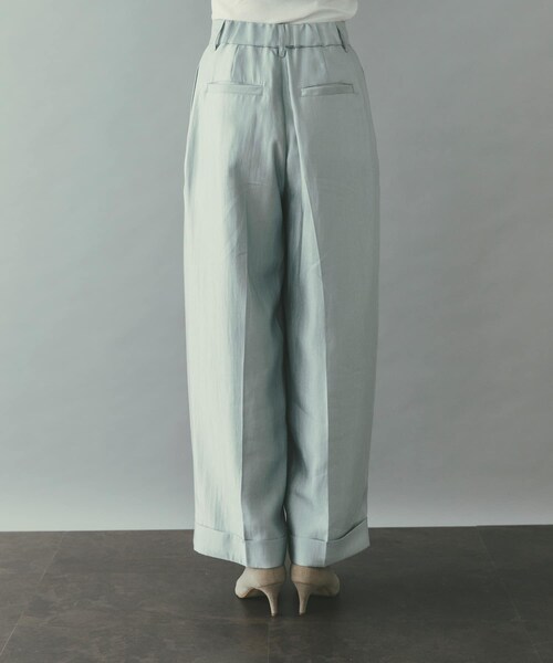 URBAN RESEARCH ROSSO（アーバンリサーチロッソ）の「ブライトツイルタックパンツ（その他パンツ・レディース・BROWN/SAX・36/38）」の14枚目の写真