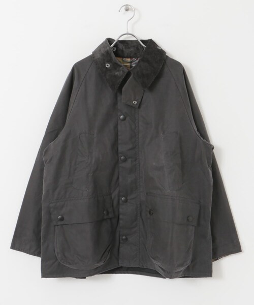 URBAN RESEARCH DOORS（アーバンリサーチドアーズ）の「Barbour　barbour bedale wax jacket（テーラードジャケット・レディース・grey/black・34/36）」の3枚目の写真