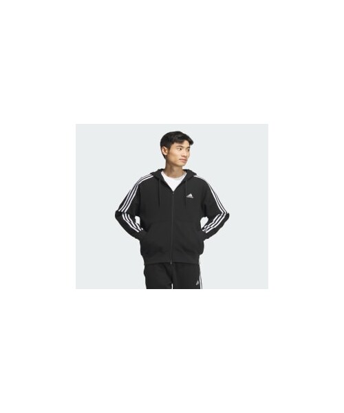 adidas(アディダス)の「エッセンシャルズ プラス ルーズフィット スリーストライプス フレンチテリー フルジップパーカー(トップス・メンズ・ブラック/レジェンドインク/ミディアムグレーヘザー/セミブルーバースト/リネングリーン/ワンダーベージュ/ブラウン/グリーン/ブルー/グレー/ベージュ・XS/S/M/L/XL/2XL/3XL/J/XS/J/S/J/M/J/L/J/XL/J/2XL/J/3XL/J/2XS/J/4XL/J/5XL)」の7枚目の写真