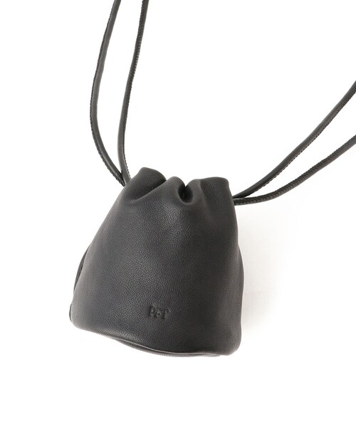 ADAM ET ROPE'(アダムエロペ)の「【PFT】Drawstrig Mini Pochette(ショルダーバッグ・レディース・ブラック/ブラウン・F)」の13枚目の写真