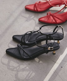 VIS | ナロークロスメタルヒールサンダル(サンダル)