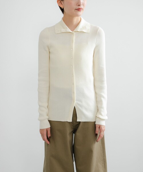 URBAN RESEARCH（アーバンリサーチ）の「『UR TECH』2WAYリブニット（ニット/セーター・レディース・OFF/BRICK/GREEN・FREE）」の13枚目の写真