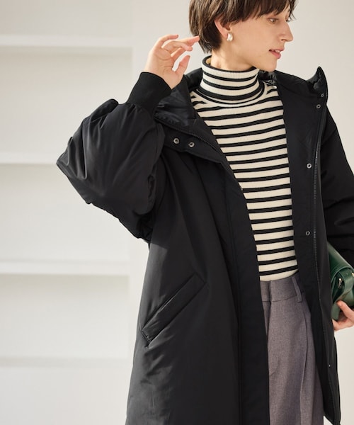 ROPE' PICNIC（ロペピクニック）の「中綿モンスターコート（ダウンジャケット/コート・レディース・ブラック/キナリ・F）」の14枚目の写真