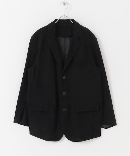 SEVEN BY SEVEN LEATHER TAILORED JACKET