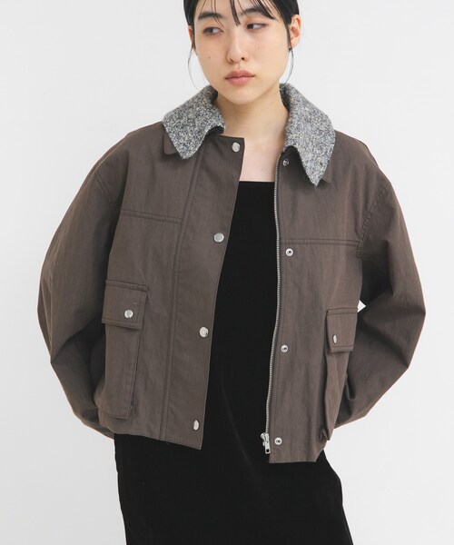 KBF（ケイビーエフ）の「2WAYカラーバルーンブルゾン（ブルゾン・レディース・SMOKYBEIGE/KHAKI/BROWN・One）」の8枚目の写真
