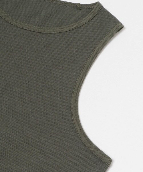 URBAN RESEARCH Sonny Label（アーバンリサーチサニーレーベル）の「ARMY TWILL　LIGHT HONEYCOMB TANK TOP（タンクトップ・メンズ・ICE GRAY/OLIVE/PINK・M/L）」の9枚目の写真