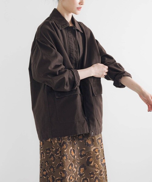 URBAN RESEARCH（アーバンリサーチ）の「コットンオックスカバーオール（カバーオール・レディース・CHERRY RED/BROWN/NAVY・FREE）」の10枚目の写真