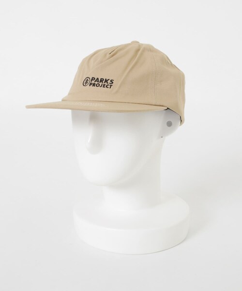 THE GOODLAND MARKET（ザグッドランドマーケット）の「PARKS PROJECT　PARKS-TWIL PARKS LOGO CAP（キャップ・メンズ・BEIGE/NAVY/GRAY・FREE）」の4枚目の写真