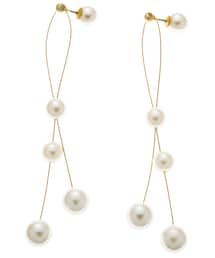 LAGUNAMOON | LADYフェイクパールワイヤーピアス(ピアス（両耳用）)