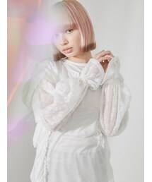 merry jenny | floralショートシアーブラウス(シャツ/ブラウス)