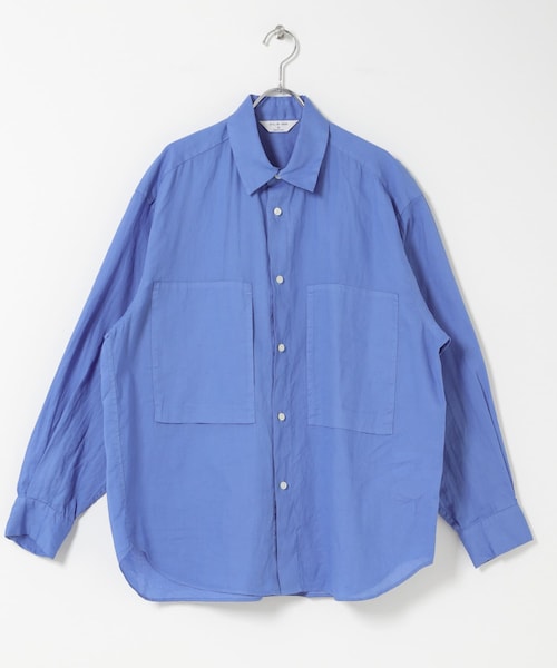 URBAN RESEARCH DOORS（アーバンリサーチドアーズ）の「STILL BY HAND　GARMENT-DYE OVER SHIRTS（シャツ/ブラウス・メンズ・SKY BLUE/ECRU/BLACK NAVY・46/48）」の6枚目の写真