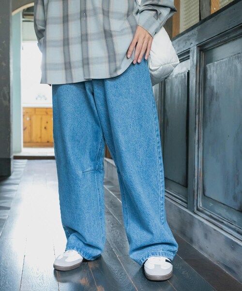 SENSE OF PLACE by URBAN RESEARCH(センスオブプレイスバイアーバンリサーチ)の「カーブデニムパンツ(デニムパンツ・メンズ・BLACK/L.INDIGO・M/L)」の14枚目の写真