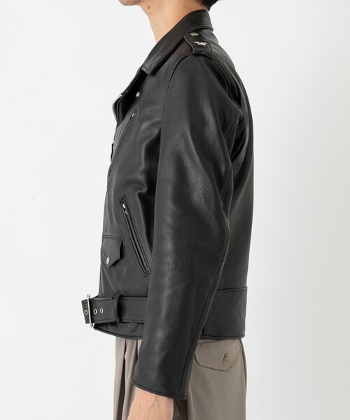 URBAN RESEARCH(アーバンリサーチ)の「SCHOTT 516UST ONE STAR NEW NAKED(ライダースジャケット・メンズ・010 BLK・38/40)」の4枚目の写真