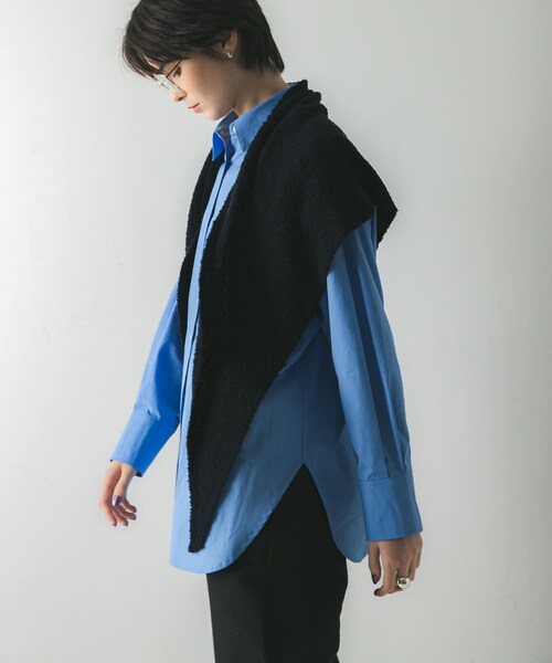 URBAN RESEARCH(アーバンリサーチ)の「ウールカシミヤサンカクストール(ストール/ショール・レディース・WHITE/RED/NAVY・-)」の12枚目の写真