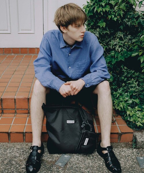 ADAM ET ROPE'(アダムエロペ)の「【HUNTER for ADAM ET ROPE'】別注 TRAVEL MULTI FUNCTION TOTE(トートバッグ・レディース・ブラック・F)」の5枚目の写真