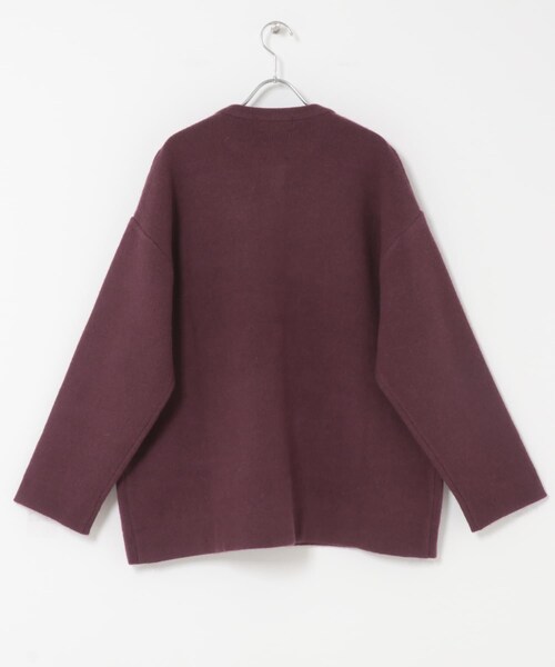 URBAN RESEARCH ROSSO（アーバンリサーチロッソ）の「F by ROSSO　ハミルトン接結ニットコート（テーラードジャケット・レディース・L/GREIGE/GRAY/D/CHERRY・Free）」の14枚目の写真