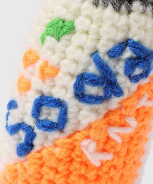 ADAM ET ROPE'（アダムエロペ）の「【RICE NINE TEN/ライス ナイン テン】HAND KNITTING SODA CAN KEY RING（キーホルダー・メンズ・パープル/オレンジ・F）」の7枚目の写真