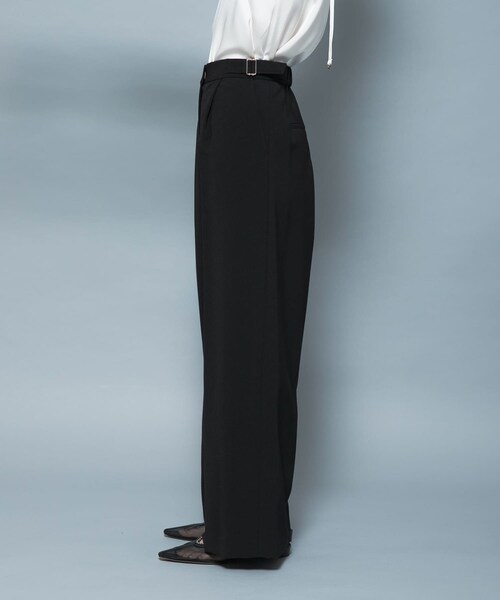 URBAN RESEARCH ROSSO（アーバンリサーチロッソ）の「CHIGNON　ベルト付きワイドパンツ（その他パンツ・レディース・BLACK・36/38）」の13枚目の写真