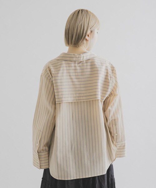 THE GOODLAND MARKET（ザグッドランドマーケット）の「cwtch　STRIPE 2WAY SHIRT（シャツ/ブラウス・レディース・MINT/ORANGE・Free）」の16枚目の写真