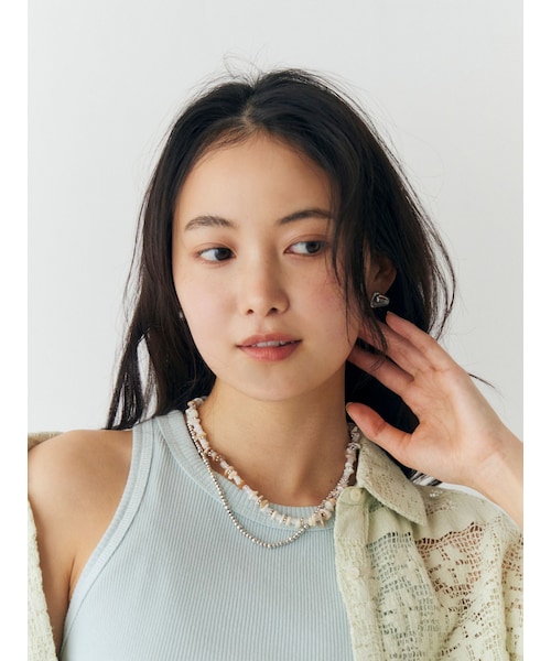 Ungrid（アングリッド）の「ビーズコンビネックレス（ネックレス・レディース・ミックス/シルバー・F）」の2枚目の写真