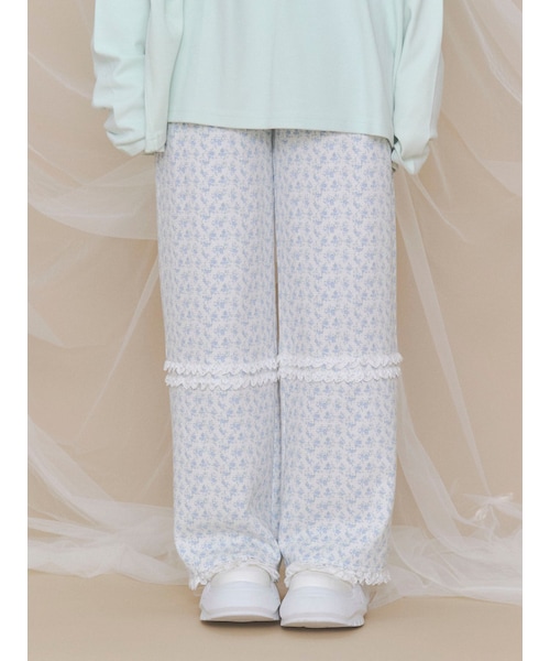 merry jenny（メリージェニー）の「petit floralサーマルパンツ（その他パンツ・レディース・ピンク/ブルー・F）」の4枚目の写真