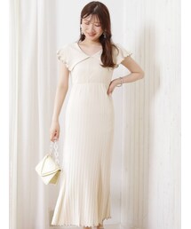 MERCURYDUO | 【サーティーワンアイスクリーム×MERCURYDUO】ランダムテレコロングカットワンピース(ワンピース)