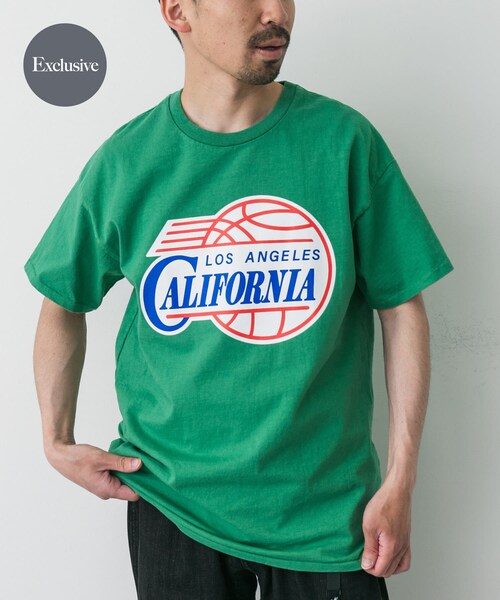 URBAN RESEARCH DOORS（アーバンリサーチドアーズ）の「『別注』SLOPPY SUPPLY×DOORS　CALIFORNIA T-SHIRTS（Tシャツ/カットソー・メンズ・GREEN/WHITE/BLACK/NAVY/BLUE・M/L/XL）」の6枚目の写真