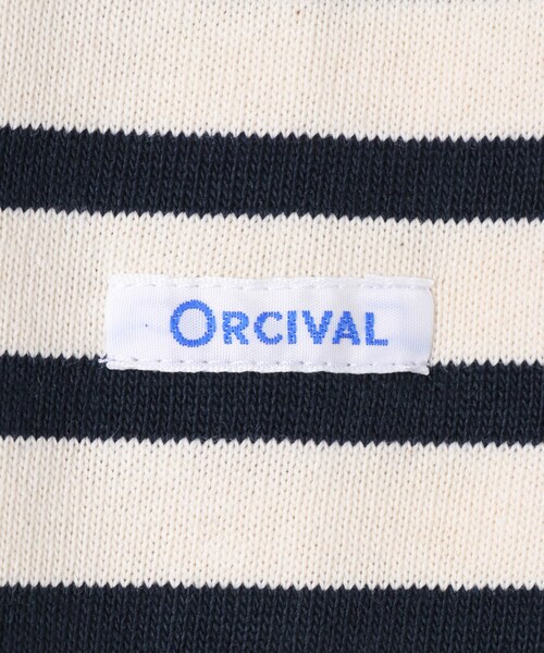 URBAN RESEARCH DOORS（アーバンリサーチドアーズ）の「ORCIVAL　SHORT LENGTH BOAT NECK PULLOVER（Tシャツ/カットソー・レディース・EC×MARINE/BROW×WHI/BROW×ELA/EC×BON・2）」の12枚目の写真