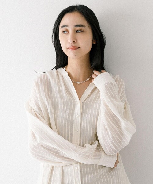 URBAN RESEARCH（アーバンリサーチ）の「PLOW　Pearl Necklace（ネックレス・レディース・Pearl SV・-）」の5枚目の写真