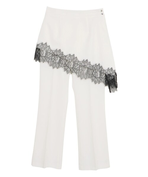 ELENDEEK（エレンディーク）の「LACE TRIM SKLAYERED PT（その他パンツ・レディース・オフホワイト/アイボリー/グレー/ブラック/ブルー・1/2/01/02）」の3枚目の写真