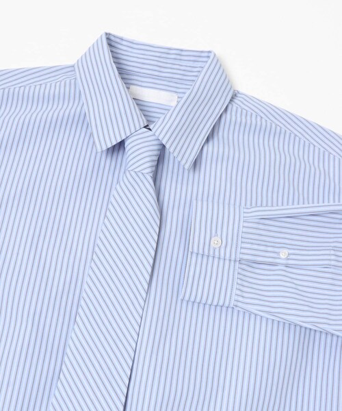 SENSE OF PLACE by URBAN RESEARCH（センスオブプレイスバイアーバンリサーチ）の「レギュラーカラーネクタイシャツ（シャツ/ブラウス・メンズ・CHARCOAL/STRIPE/CHECK・M/L）」の5枚目の写真