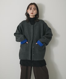 SENSE OF PLACE by URBAN RESEARCH | バイカラーニットコート(その他アウター)