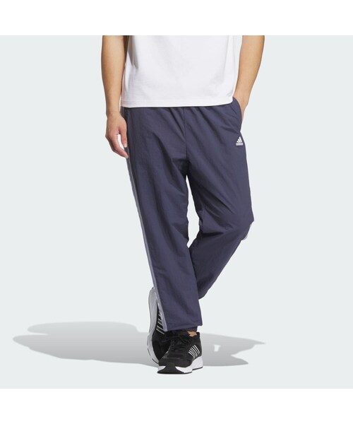 adidas（アディダス）の「ワーディング ルーズフィット シワ加工ナイロンウーブン 起毛トリコット裏地付きパンツ（ジェンダーニュートラル）（パンツ・メンズ・ブラック/ブルー・XS/J/XS/S/M/L/XL/2XL/3XL/J/S/J/M/J/L/J/XL/J/2XL/J/3XL/3XS/2XS/4XL/6XL/J/4XL/J/5XL）」の10枚目の写真