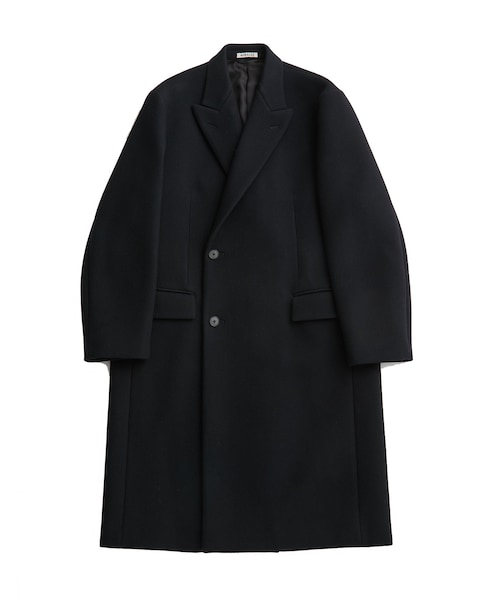 ADAM ET ROPE'(アダムエロペ)の「【AURALEE/オーラリー】SPONGE WOOL MELTON CHESTERFIELD COAT(チェスターコート・メンズ・ネイビー・3/4)」の2枚目の写真