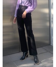 EMODA | ウエストフィットフレアパンツ(その他パンツ)