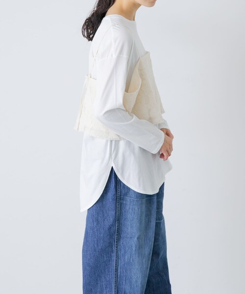 かぐれ(カグレ)の「カッティング刺繍キャミソール(キャミソール・レディース・IVORY・Free)」の4枚目の写真