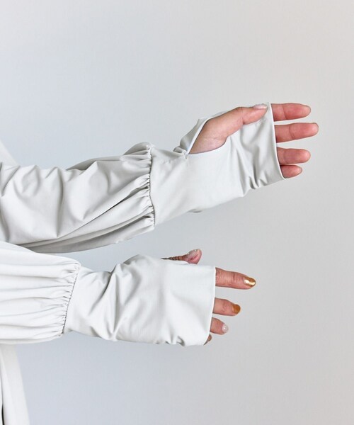 ROPE' PICNIC（ロペピクニック）の「絶対焼けたくないUVパーカー/UVカット・接触冷感（パーカー・レディース・ライトグレー/キナリ/ブルー系・F）」の10枚目の写真