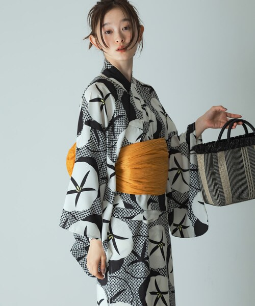 SENSE OF PLACE by URBAN RESEARCH（センスオブプレイスバイアーバンリサーチ）の「浴衣3点セットワンピ(変織紅梅)（その他・レディース・葡萄/朝顔A/朝顔B/向日葵・one/One）」の9枚目の写真